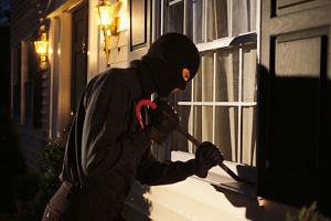 burglar outside window